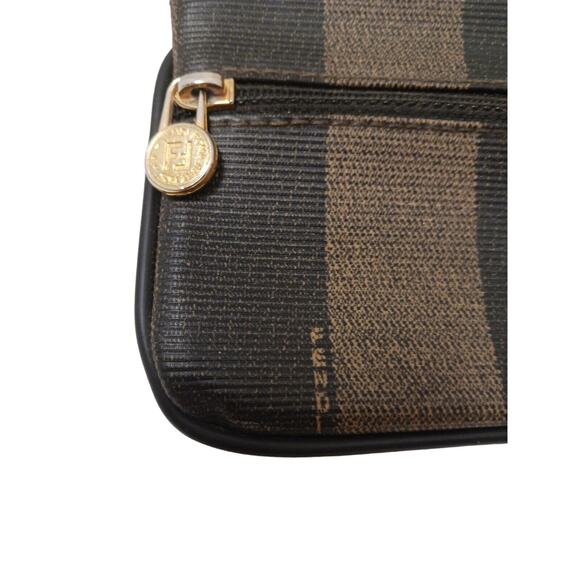 Fendi PEQUIN Zip Coin Case Business Card Case Zipper Damage Useable Clean Auth - Picture 3 of 16